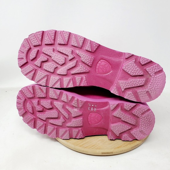 Ariat Fatbaby Boots Womens 8 Pink Suede Metallic Cowboy Western Shoes - Picture 12 of 14